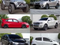 2017Jeep Wrangler Toyota Altis Wigo Ford Ranger Subaru STi Forester ...