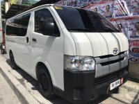 Selling White Toyota Hiace 2017 Manual Diesel at 15000 km in Quezon City