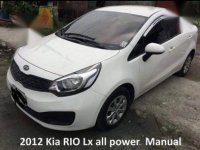 Kia Rio 2012 Manual Gasoline for sale in Muntinlupa