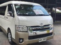 White Toyota Hiace 2014 at 41367 km for sale in Marikina