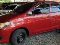Selling Red Toyota Innova 2016 Manual Diesel at 20000 km in Quezon City