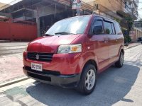 Red Suzuki Apv 2015 at 40000 km for sale in Manila