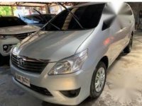 Silver Toyota Innova 2014 Manual Diesel for sale in Quezon City