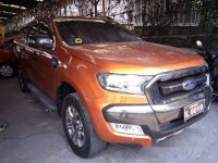 Orange Ford Ranger 2016 Automatic Diesel for sale in Antipolo