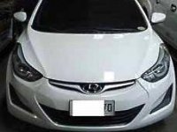 White Hyundai Elantra 2014 Automatic Gasoline for sale in General Salipada K. Pendatun