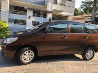 Selling Brown Toyota Innova 2014 Manual Gasoline at 47000 km for sale