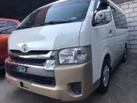 Selling Pearl White Toyota Hiace 2017 in Quezon City