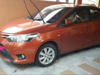 Orange Toyota Vios 2015 for sale in Las Piñas