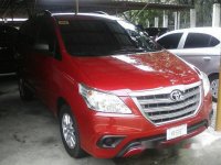 Selling Red Toyota Innova 2015 at Diesel Automatic