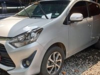 Sell Silver 2018 Toyota Wigo at Automatic Gasoline at 10000 km in Quezon City