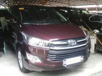 Selling Purple Toyota Innova 2017 Manual Diesel at 7000 km