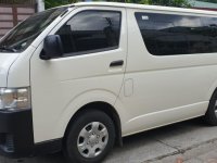 Selling White Toyota Hiace 2019 Manual Diesel at 10000 km in Quezon City