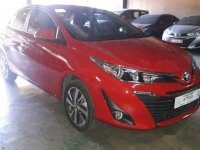 Selling Red Toyota Vios 2018 Manual Gasoline at 2000 km in Makati