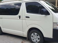Selling White Toyota Hiace 2019 Manual Diesel at 2000 km in Quezon City
