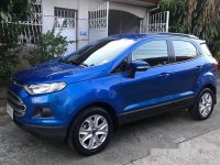 Blue Ford Ecosport 2015 at 67000 km for sale