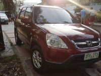 Selling Red Honda Cr-V 2002 Automatic Gasoline in Quezon City