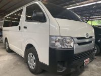 White Toyota Hiace 2019 Manual Diesel for sale in Quezon City