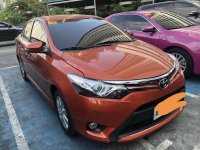 Orange Toyota Vios 2015 Sedan for sale in Makati