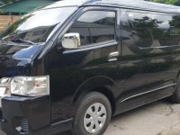 Selling Black Toyota Hiace 2018 Manual Diesel at 10000 km in Quezon City