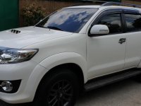 White Toyota Fortuner 2016 Manual Diesel for sale in Quezon City