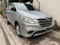 Selling Silver Toyota Innova 2016 Manual Diesel at 15100 km in Quezon City