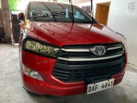 Red Toyota Innova 2017 Manual for sale