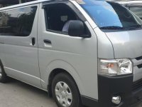 Sell Silver 2019 Toyota Hiace Manual Diesel at 10000 km in Quezon City