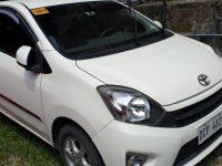 White Toyota Wigo 2017 at 10000 km for sale in Quezon City