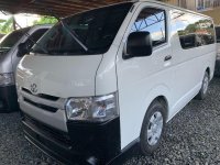 Selling White Toyota Hiace 2017 Manual Diesel in Mandaluyong