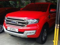 Red Ford Everest 2016 Automatic Diesel for sale 