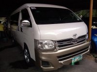 White Toyota Hiace 2012 Manual Gasoline for sale