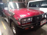 Sell Red 1996 Toyota Land Cruiser Manual Gasoline 