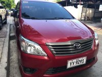 Red Toyota Innova 2016 Manual Diesel for sale in Quezon City