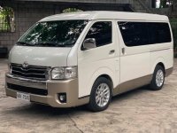 Sell White 2018 Toyota Hiace Van Automatic in Gasoline at 11000 km in Quezon City