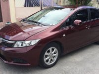 Red Honda Civic 2013 at 60000 km for sale 