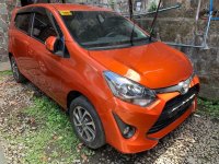 Orange Toyota Wigo 2017 for sale in Quezon City