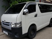 Sell White 2017 Toyota Hiace Manual Diesel at 20000 km in Quezon City