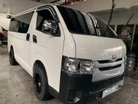 Selling White Toyota Hiace 2017 Manual Diesel in Quezon City