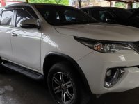 White Toyota Fortuner 2017 Automatic Diesel for sale in Quezon City