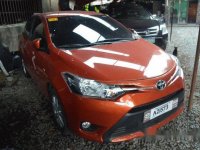 Orange Toyota Vios 2018 Manual Gasoline for sale