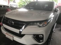 White Toyota Fortuner 2017 Automatic Diesel for sale in Quezon City