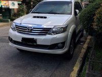 Pearl White Toyota Fortuner 2014 for sale in Pasay