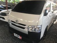 Selling White Toyota Hiace 2017 Manual Diesel in Quezon City