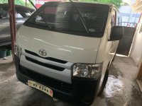 White Toyota Hiace 2017 Manual Diesel for sale in Quezon City