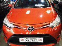 Orange Toyota Vios 2017 Sedan for sale in Manila 