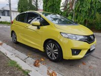 Yellow Honda Jazz 2015 Hatchback at 45000 km for sale 