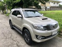 Selling Beige Toyota Fortuner 2015 at 39341 km 