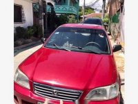 Selling Red Honda City 2000 Automatic Gasoline at 141000 km 