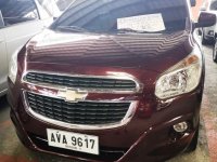 Red Chevrolet Spin 2015 Manual Gasoline for sale 