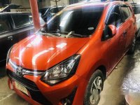 Orange Toyota Wigo 2018 for sale in Quezon City 